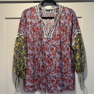 Alice + Olivia Multicolor Floral Blouse